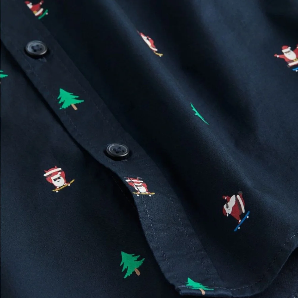 H&M boys cotton Christmas dress shirt